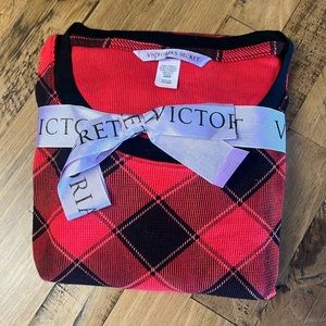 Victorias Secret S Plaid Thermal Pajamas